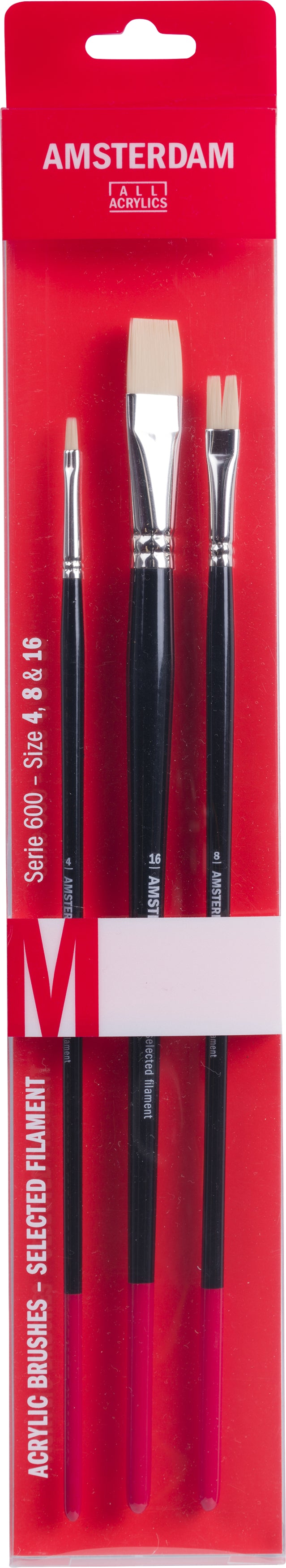 Amsterdam Set Pinceau acryliqu Gr.4/8/16
