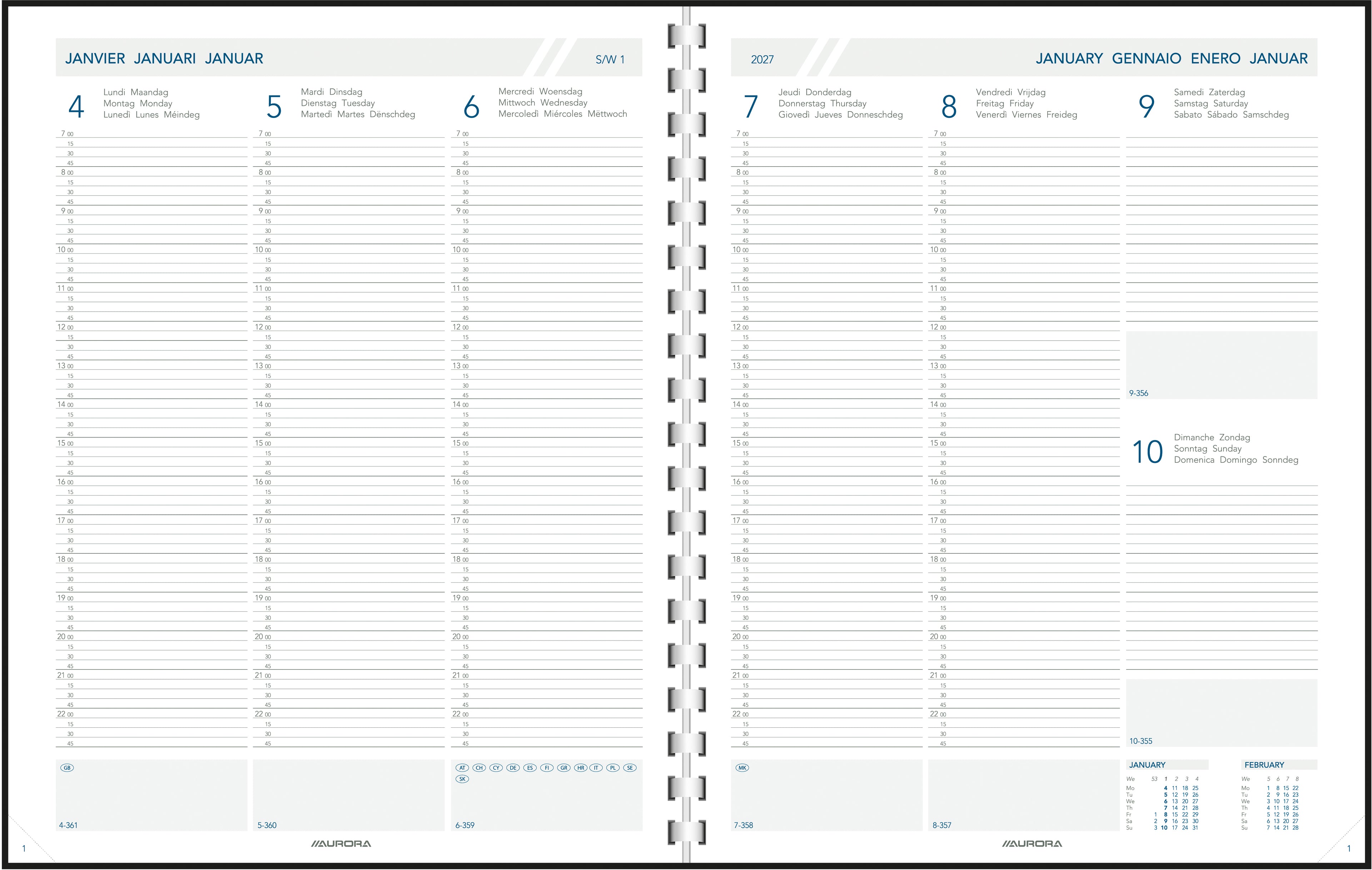AURORA    Agenda Plan a Week PAW    2027