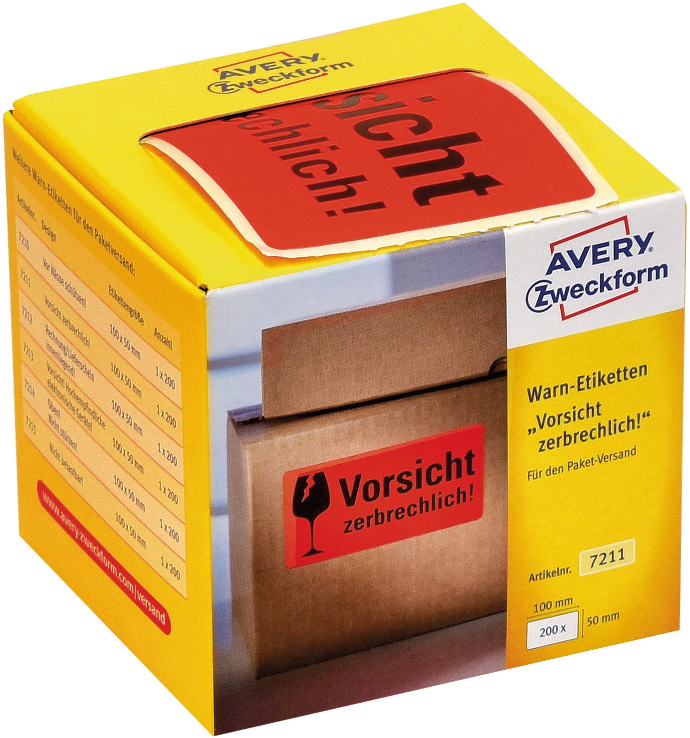 AVERY ZW. Étiquettes de prév.   100x50mm
