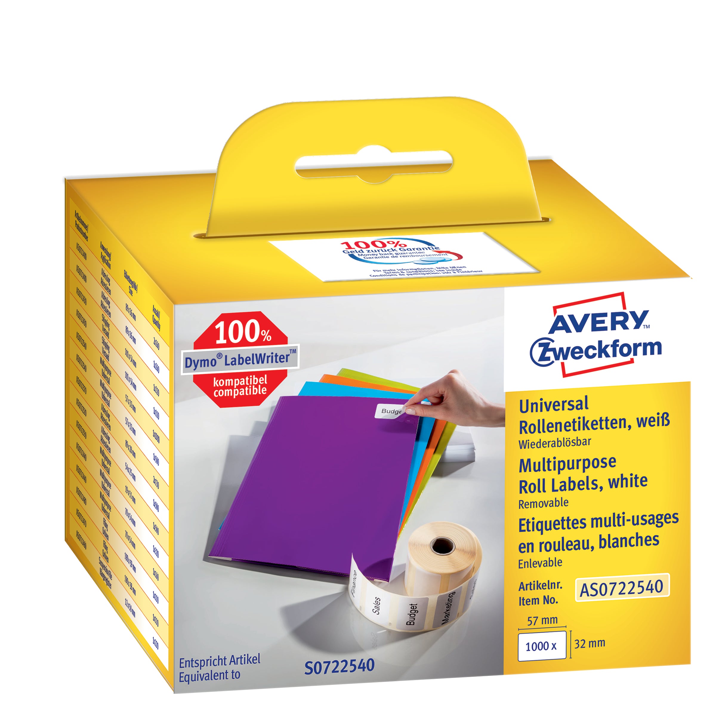 AVERY ZW. Etiquettes universell. 57x32mm