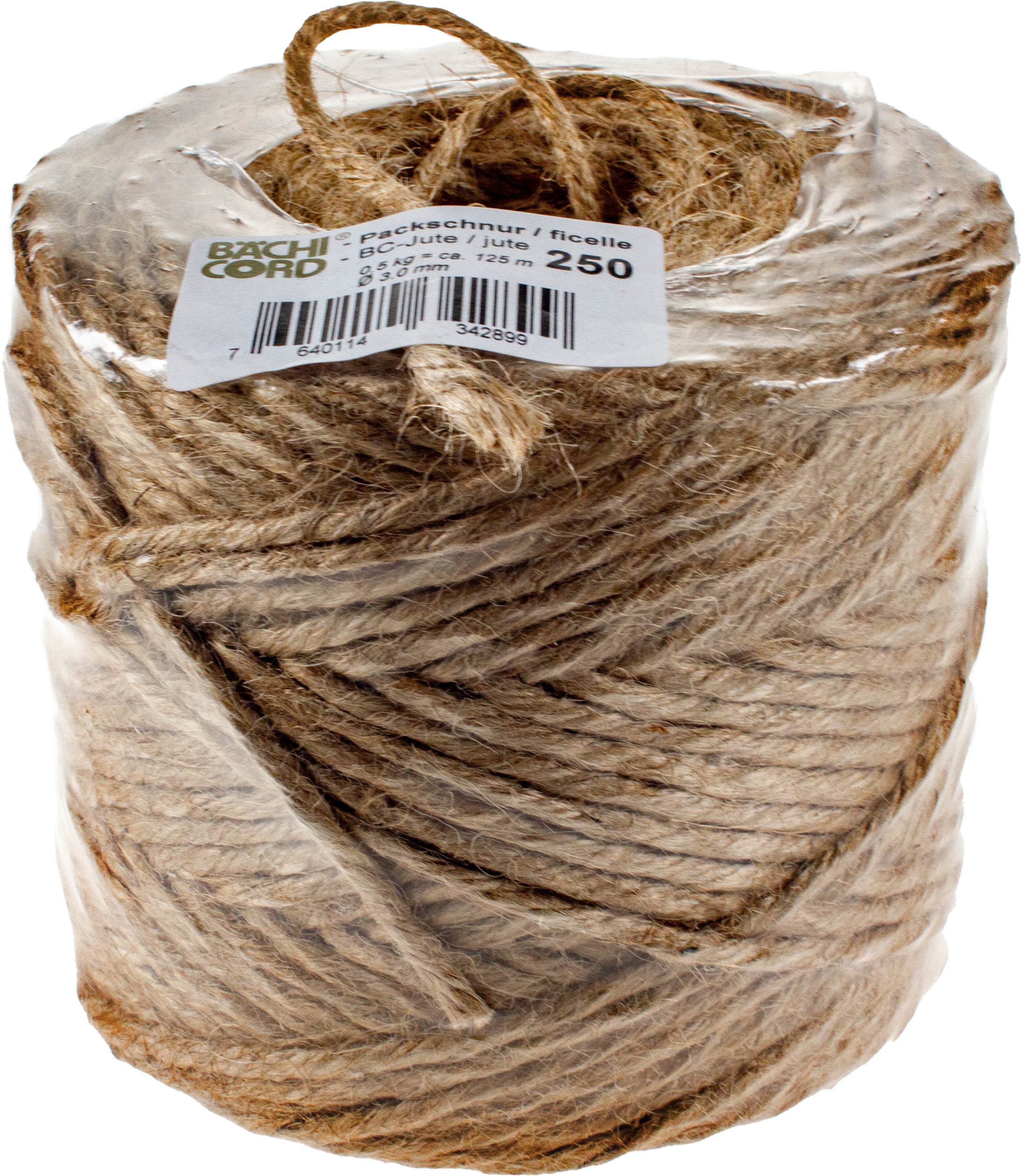 BAECHI Ficelle d'emballage Jute 10.02525 500g 125m
