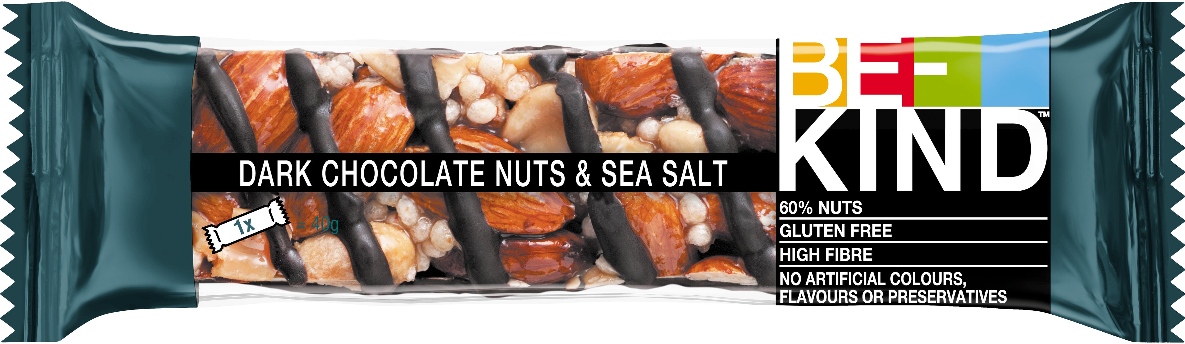 BE-KIND Barre aux noix 411252 Dark Choco Salt 12x40g