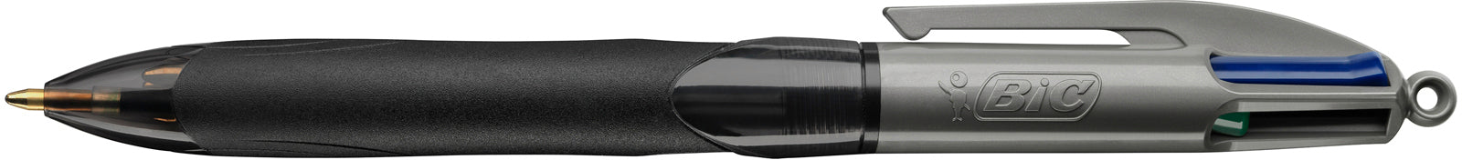 BIC Stylo à bille 4 Colours 0.4mm 526283 avec clip, GRIP PRO