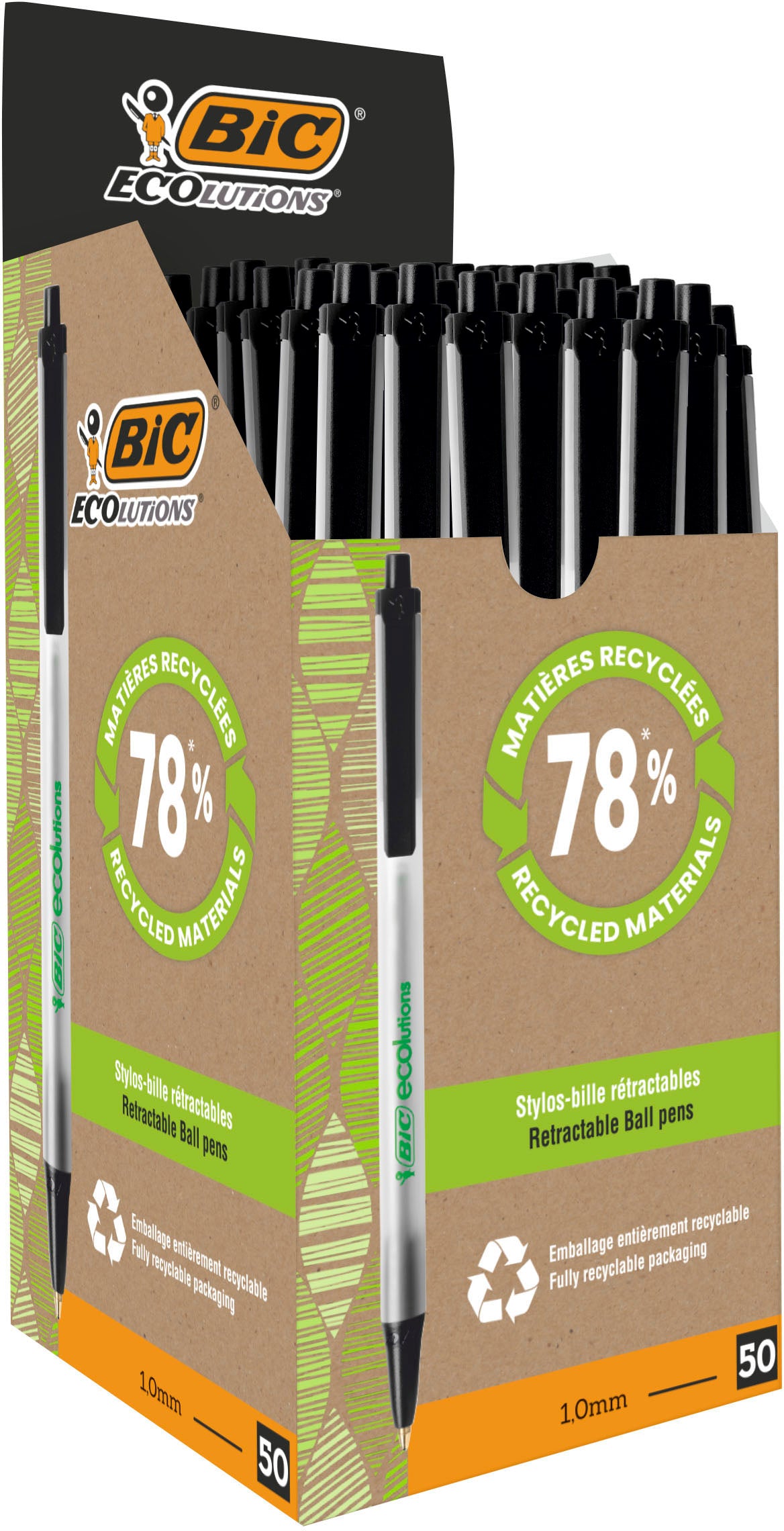 BIC Stylo à bille ClicStic 0.4mm 8806871 noir