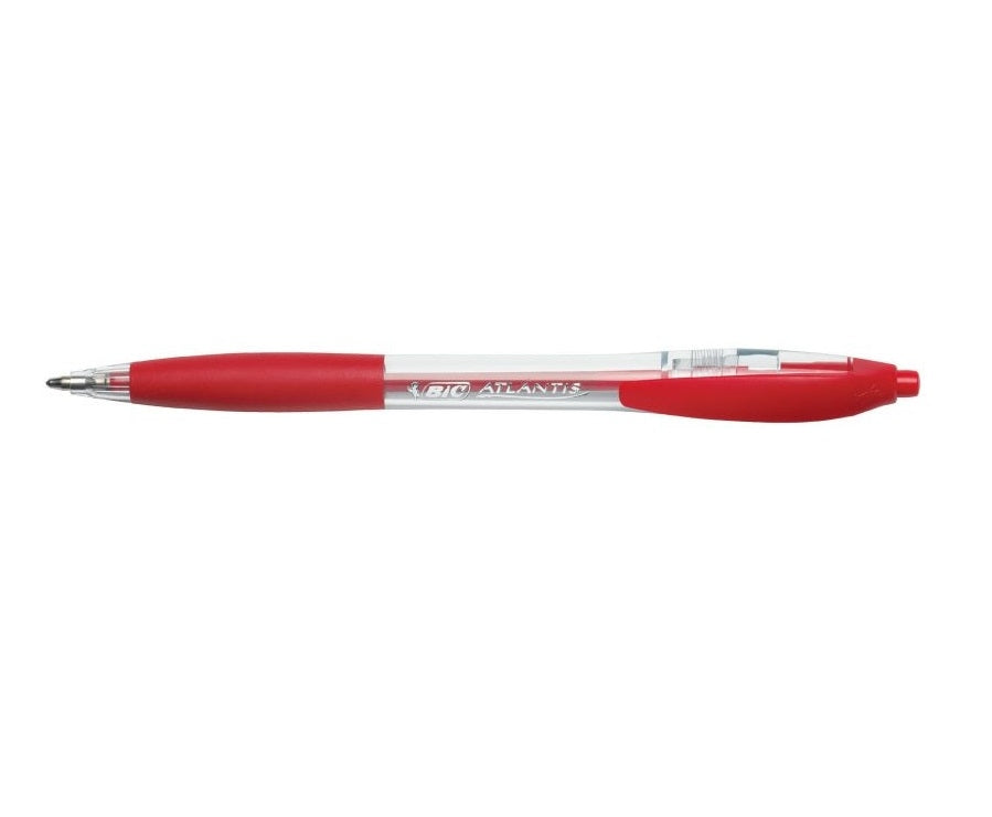 BIC Stylo à bille Atlantis 8871331 Classic NF, rouge
