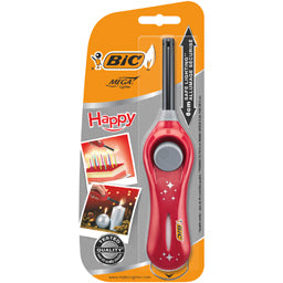 BIC Megalighter HAPPY U140 6cm 935474 rouge