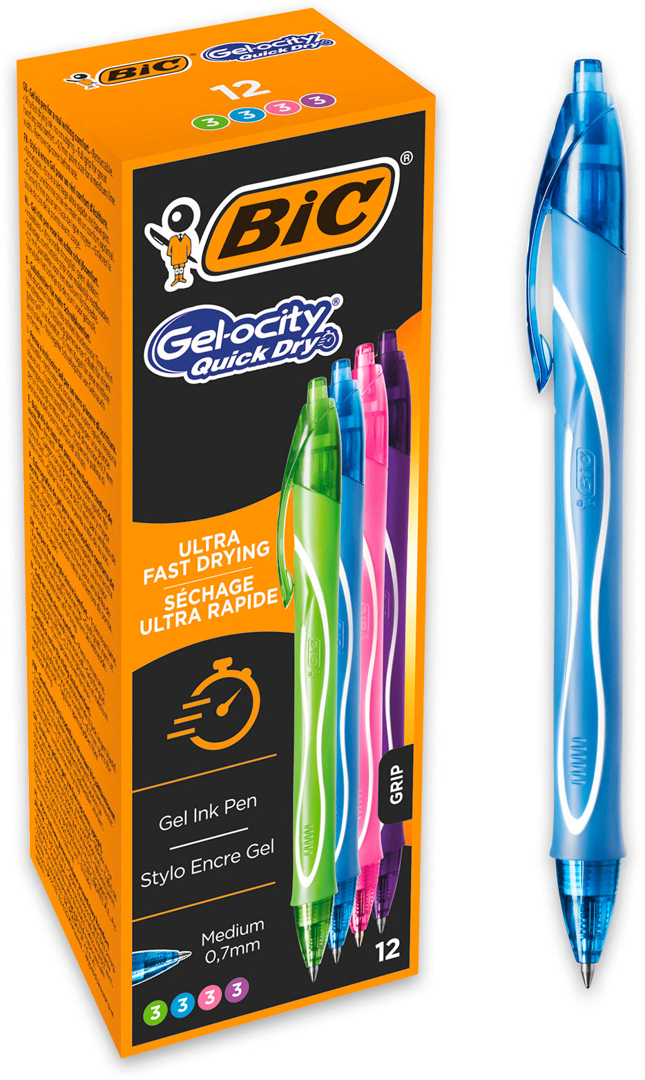 BIC       Gel-ocity quick dry      0.7mm