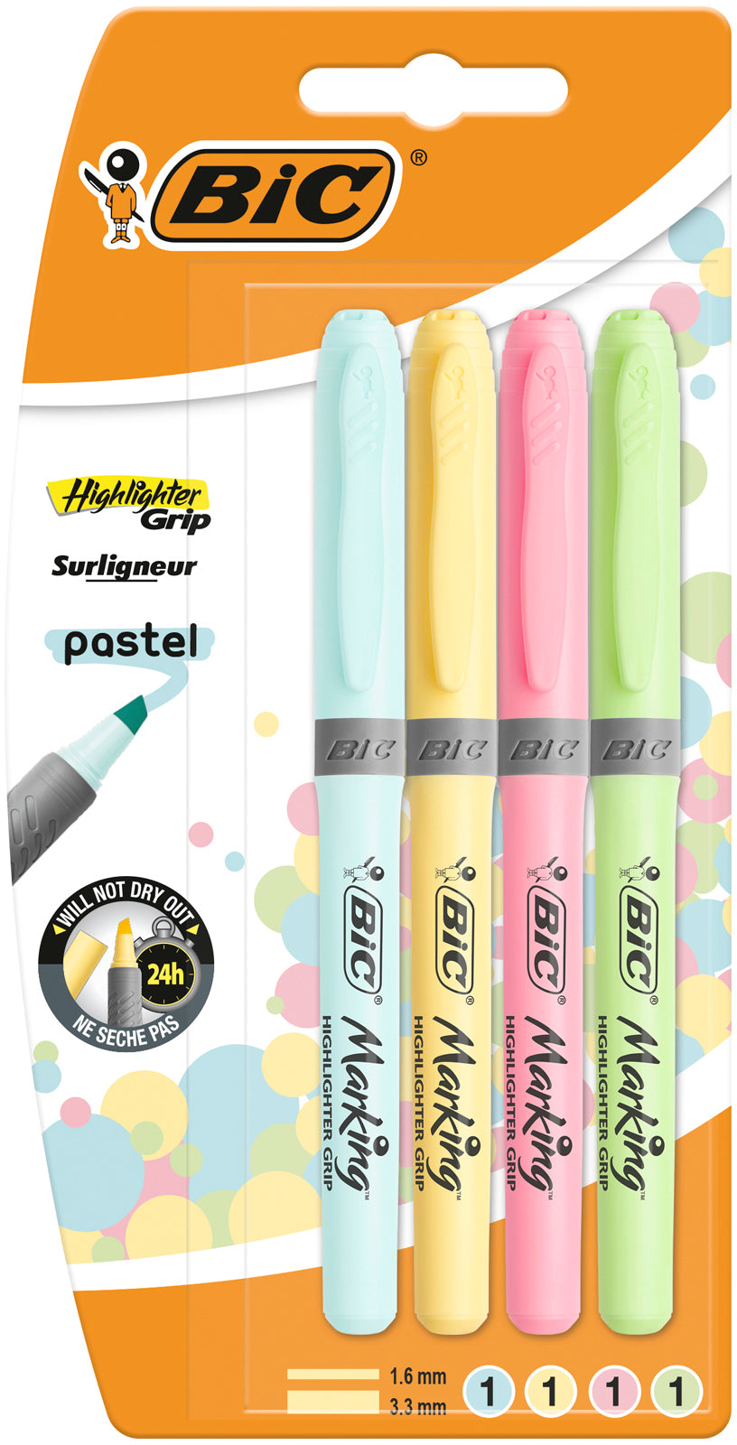 BIC       Textmarker Pastel    1.6-3.3mm