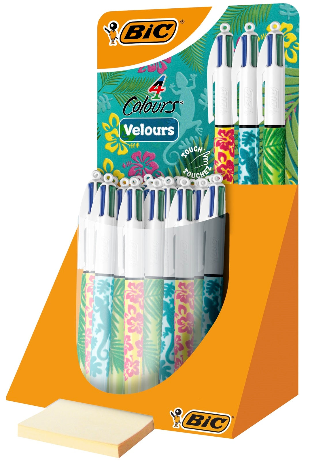 BIC Stylo à bille 4Colours 0.32mm 9672781 Velours, 4 couleurs 30 pcs.
