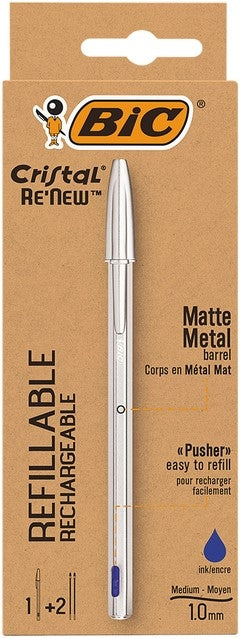 BIC Stylo à bille Cristal 0.32mm 997202 bleu / ReNew