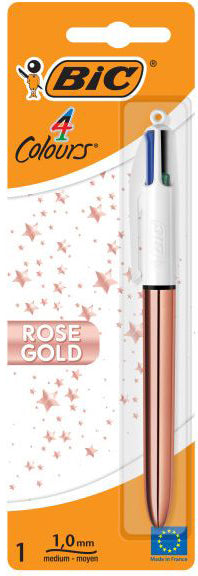 BIC Stylo à bille 999916 4 Colours, rosegold