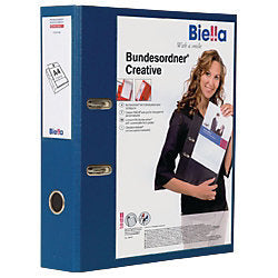 BIELLA Classeur féderal Creative 7cm 10342743U marine avec poche A4
