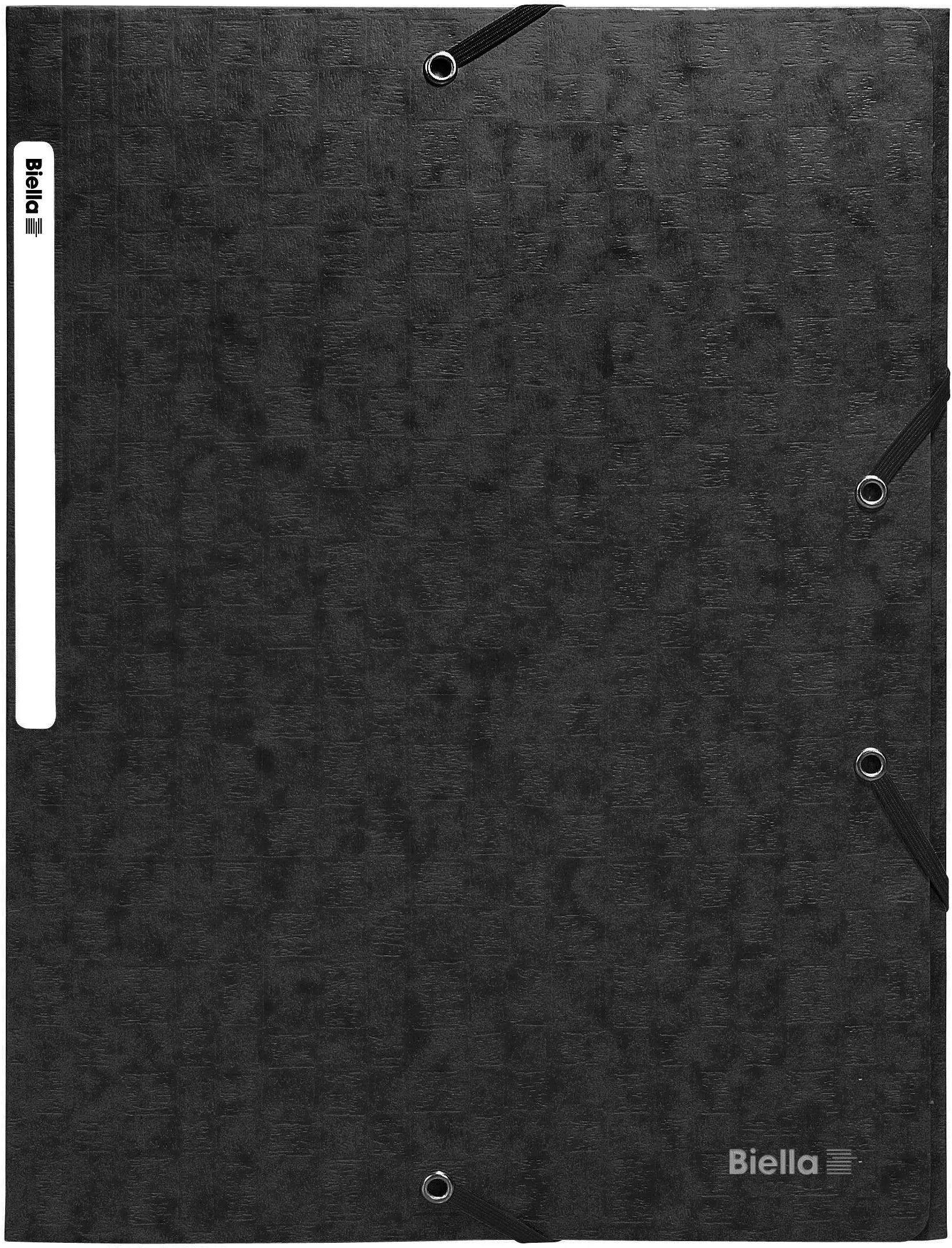 BIELLA Dossier ferm. Élastique A4 17840002U noir, 590gm2 220 flls.