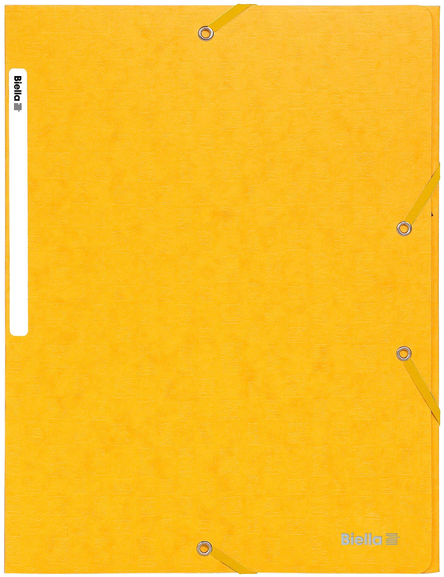 BIELLA Dossier ferm. Élastique A4 17840020U jaune, 590gm2 220 flls.