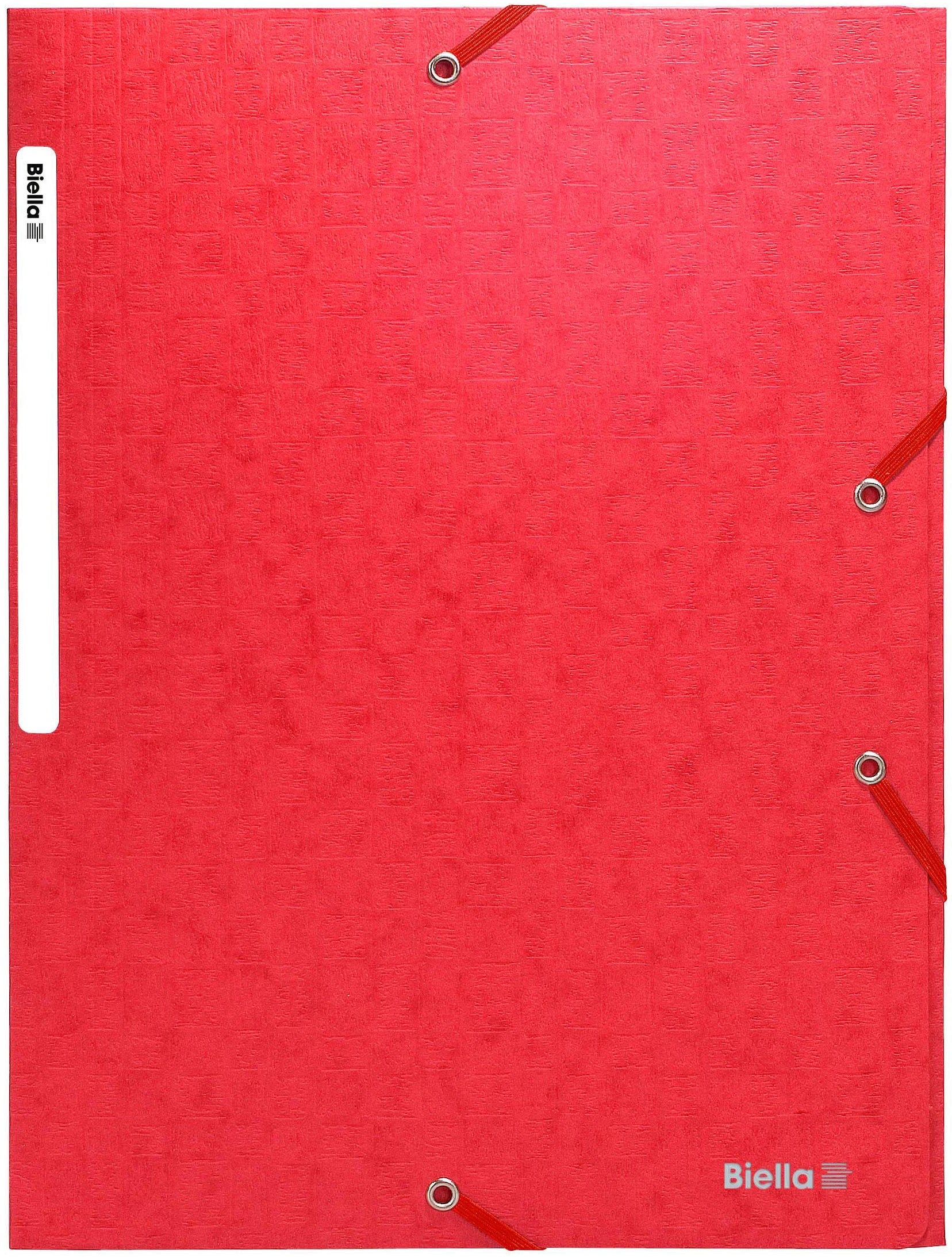 BIELLA Dossier ferm. Élastique A4 17840045U rouge, 590gm2 220 flls.