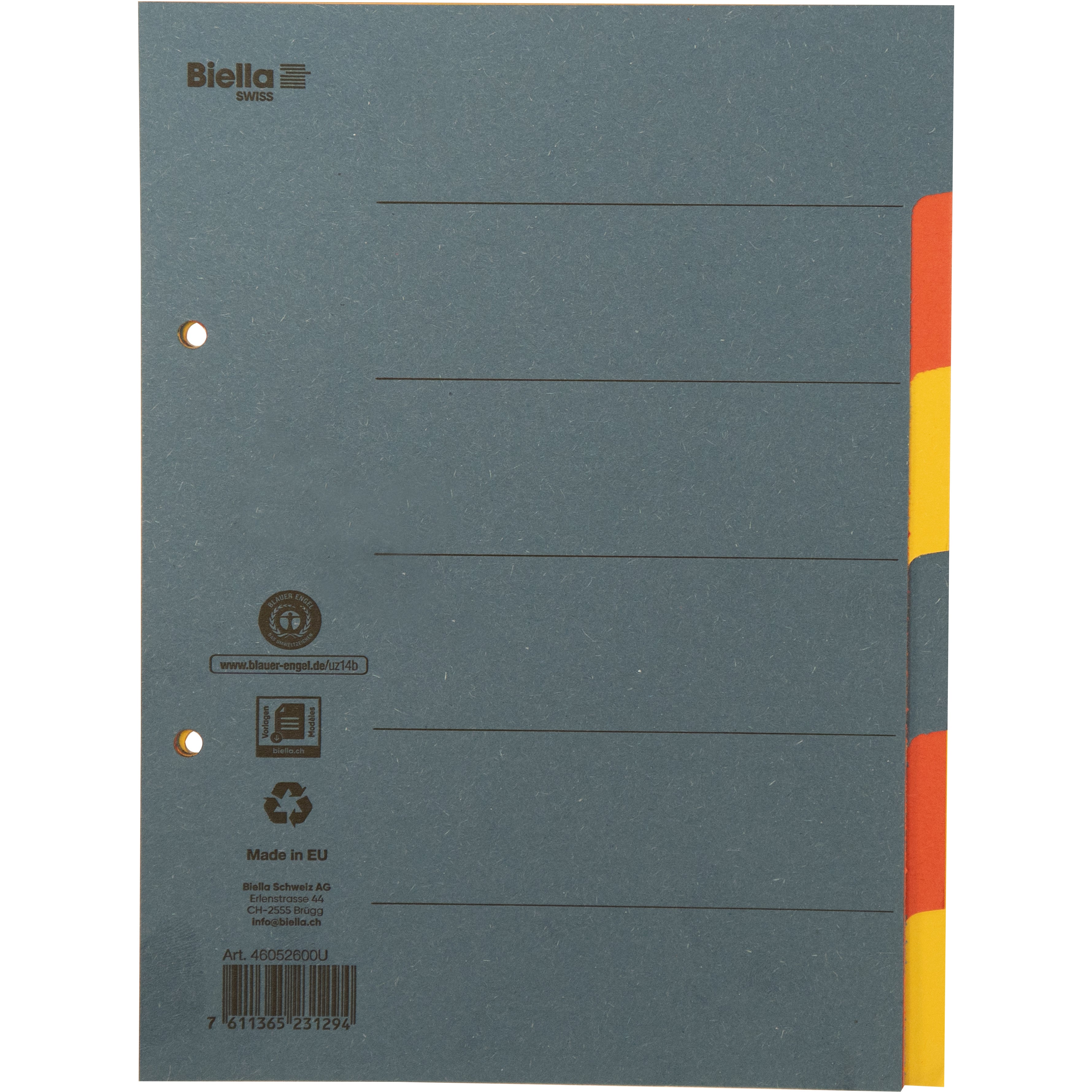 BIELLA    R‚pertoires carton          A5