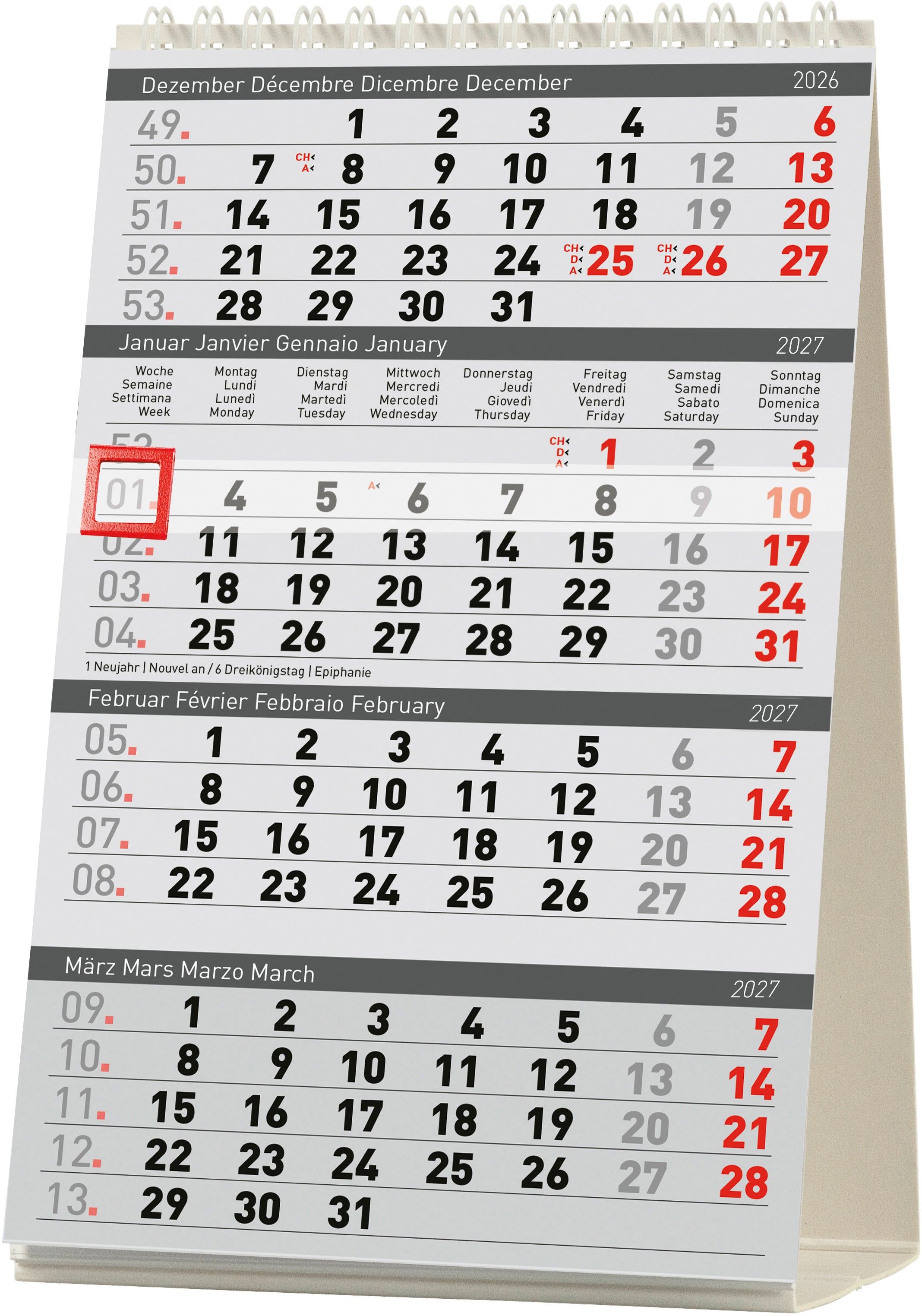 BIELLA    Agenda Desktop            2027