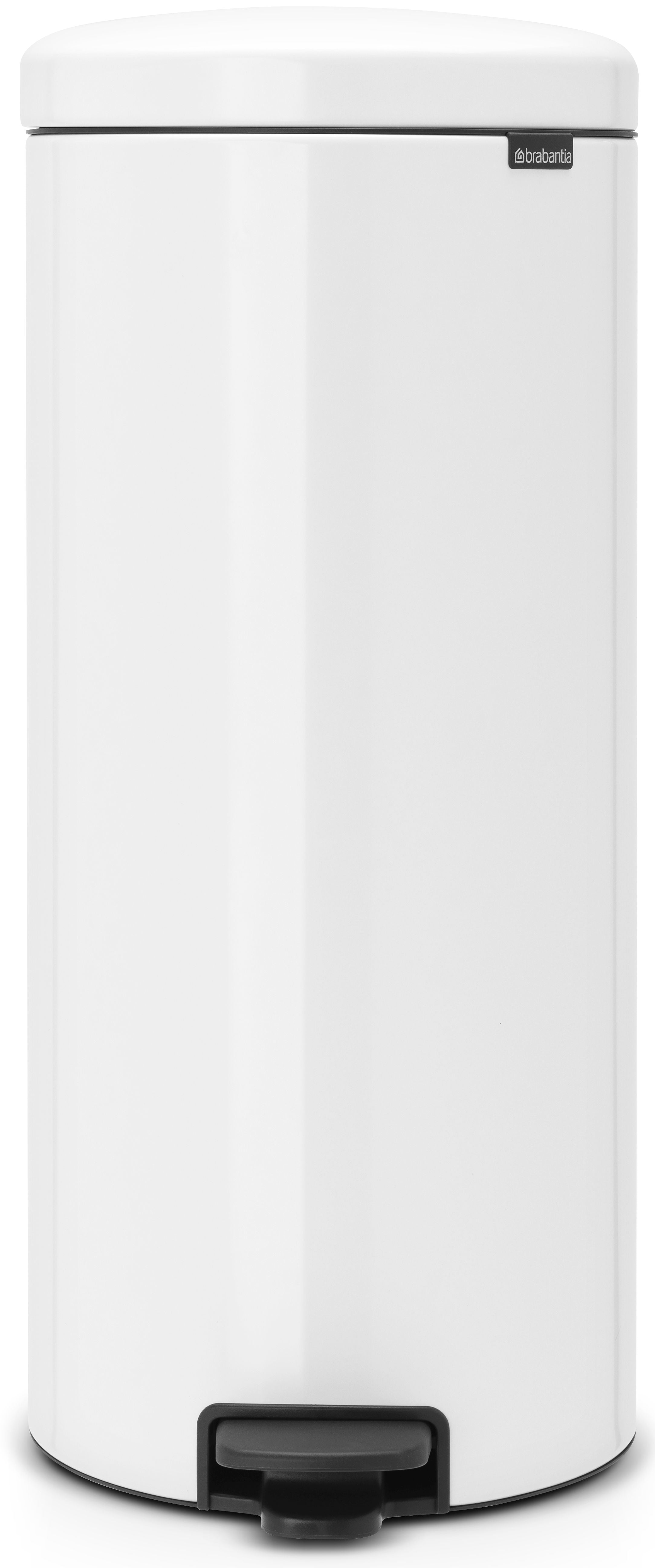 BRABANTIA Poubelle à pédale 111785 NewIcon, 30 litres, blanc