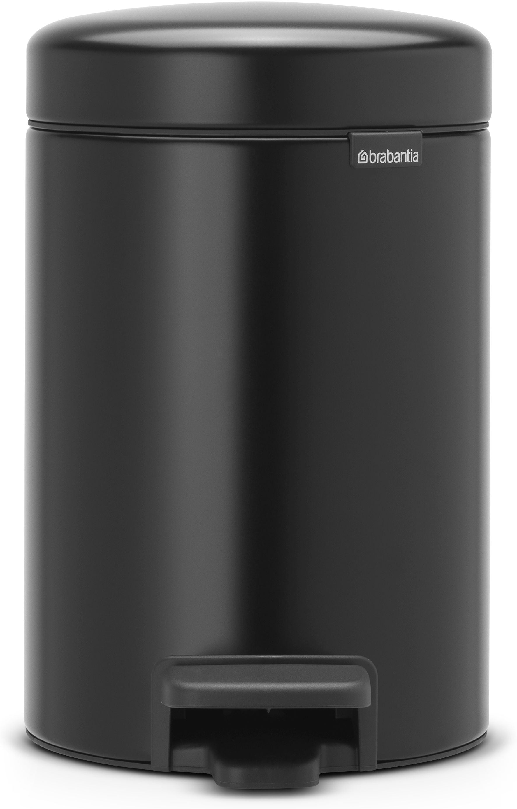 BRABANTIA Poubelle à pédale 113321 NewIcon, 3 litres noir