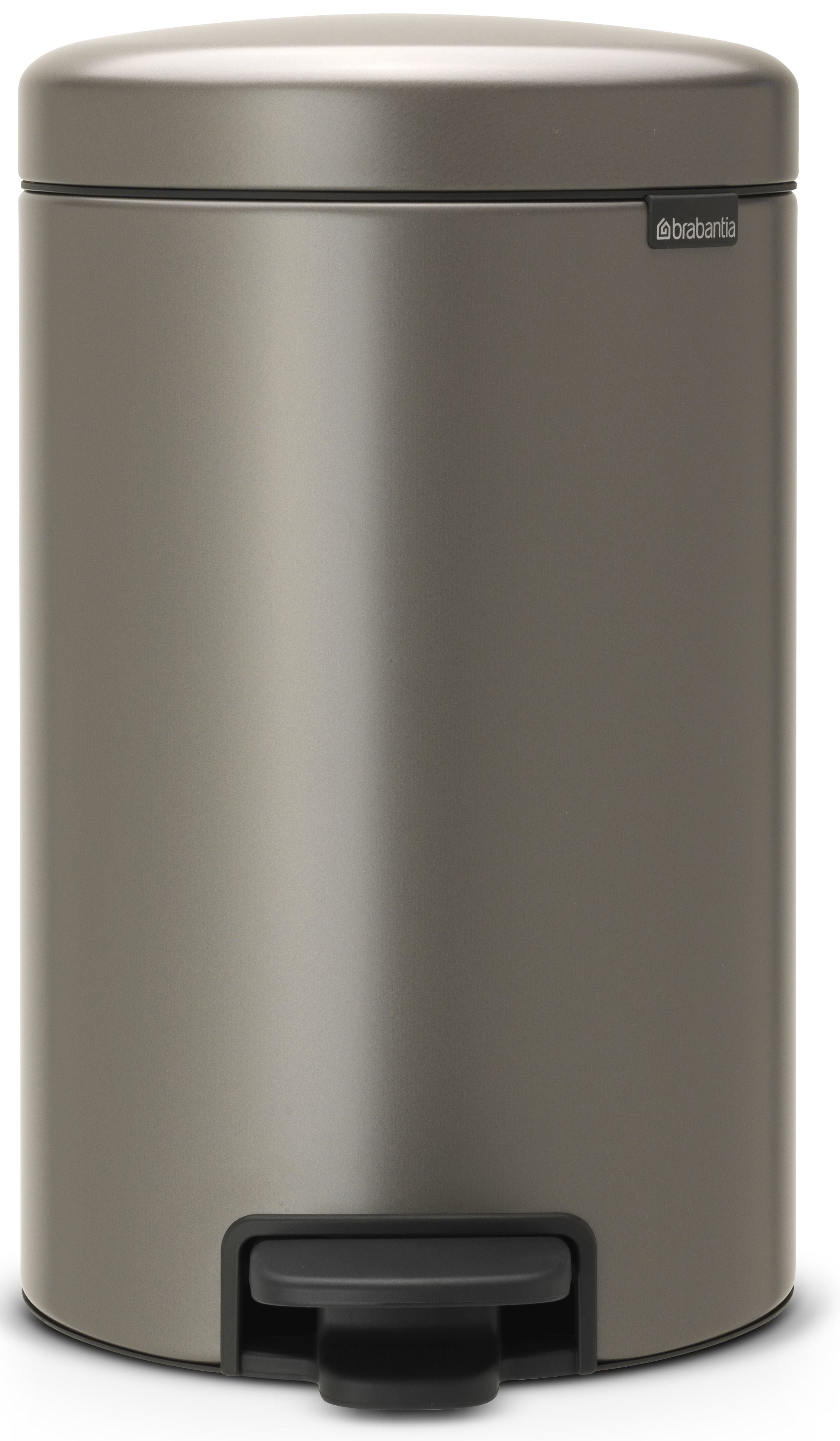 BRABANTIA Poubelle à pédale 113628 NewIcon, 12 litres, platinum