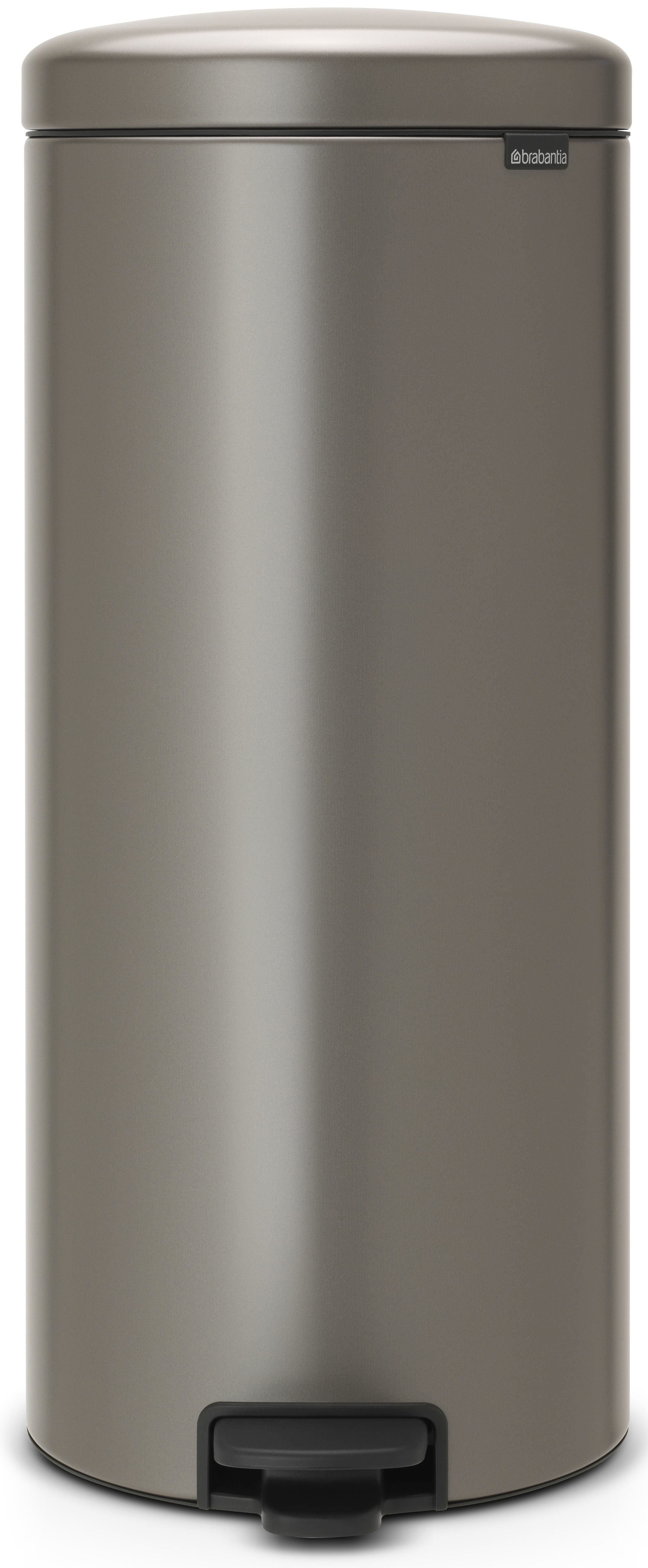 BRABANTIA Poubelle à pédale 114441 NewIcon, 30 litres, platinum