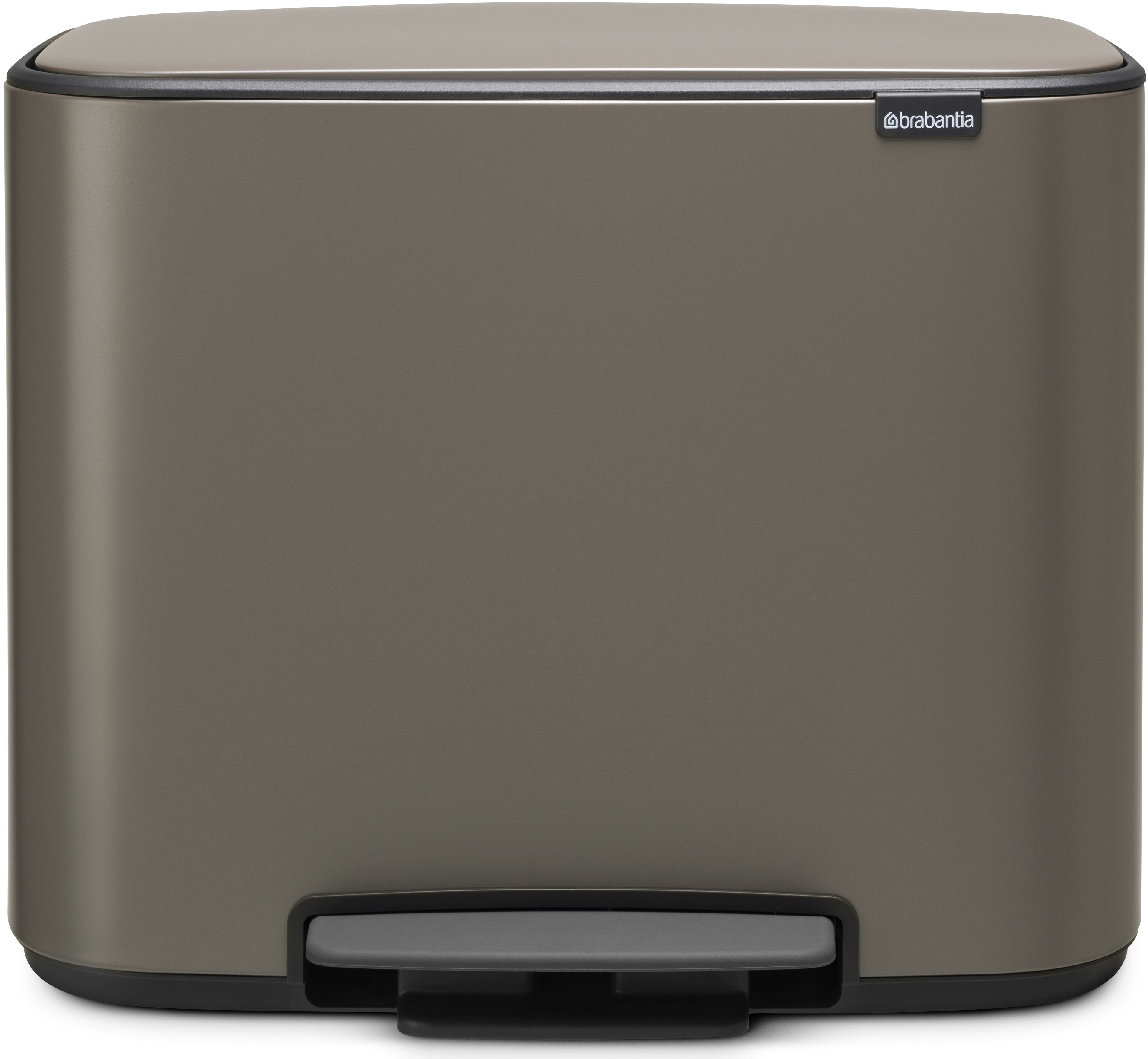 BRABANTIA Poubelle à pédale BO 121203 BO, 11/23L, noir