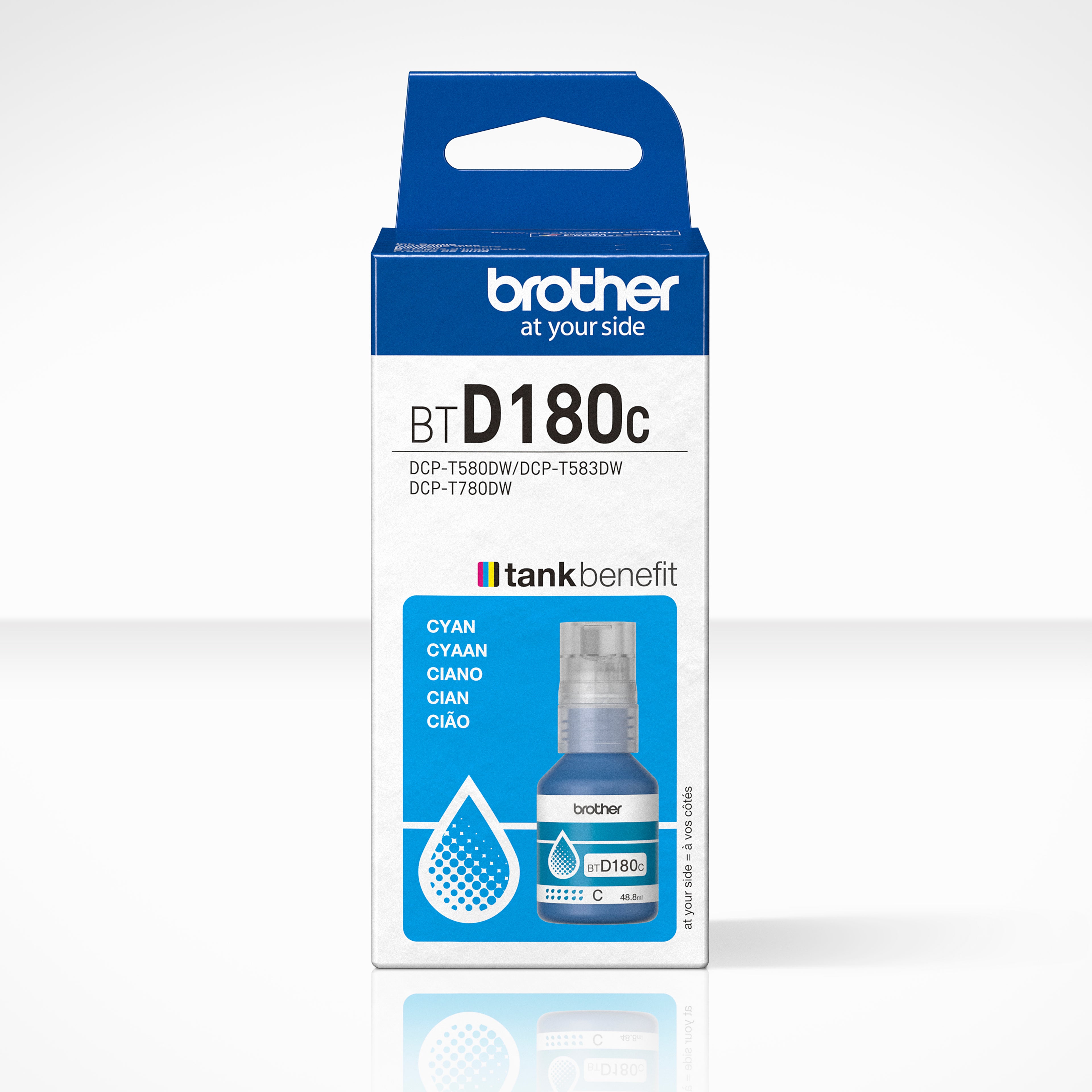 BROTHER Bouteille d'encre cyan BTD180C DCP-T580DW 5000 pages