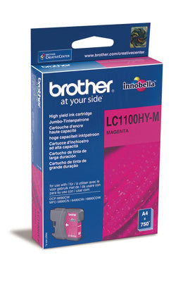 BROTHER Cartouche d'encre HY magenta LC-1100HYM MFC-6490CW 750 pages