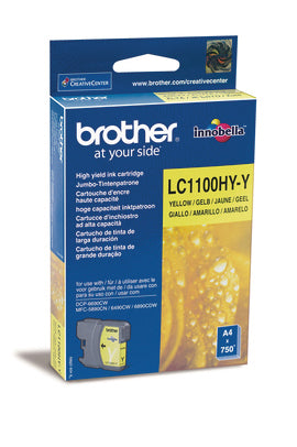 BROTHER Cartouche d'encre HY yellow LC-1100HYY MFC-6490CW 750 pages