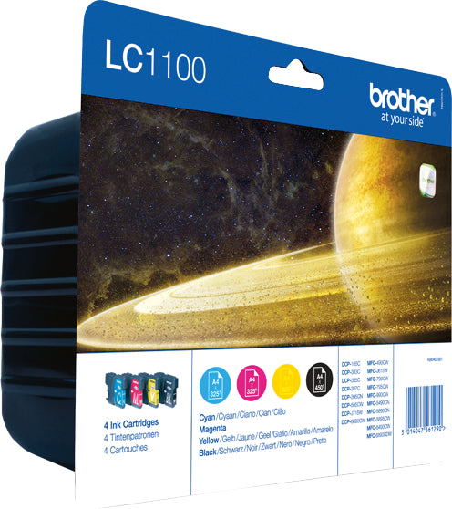 BROTHER Valuepack encre CMYBK LC-1100VALBP MFC-6490CW 450/325 pages