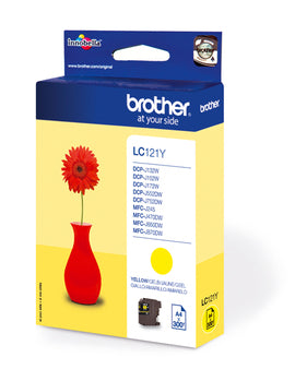 BROTHER Cartouche d'encre yellow LC-121Y DCP-J132 300 pages