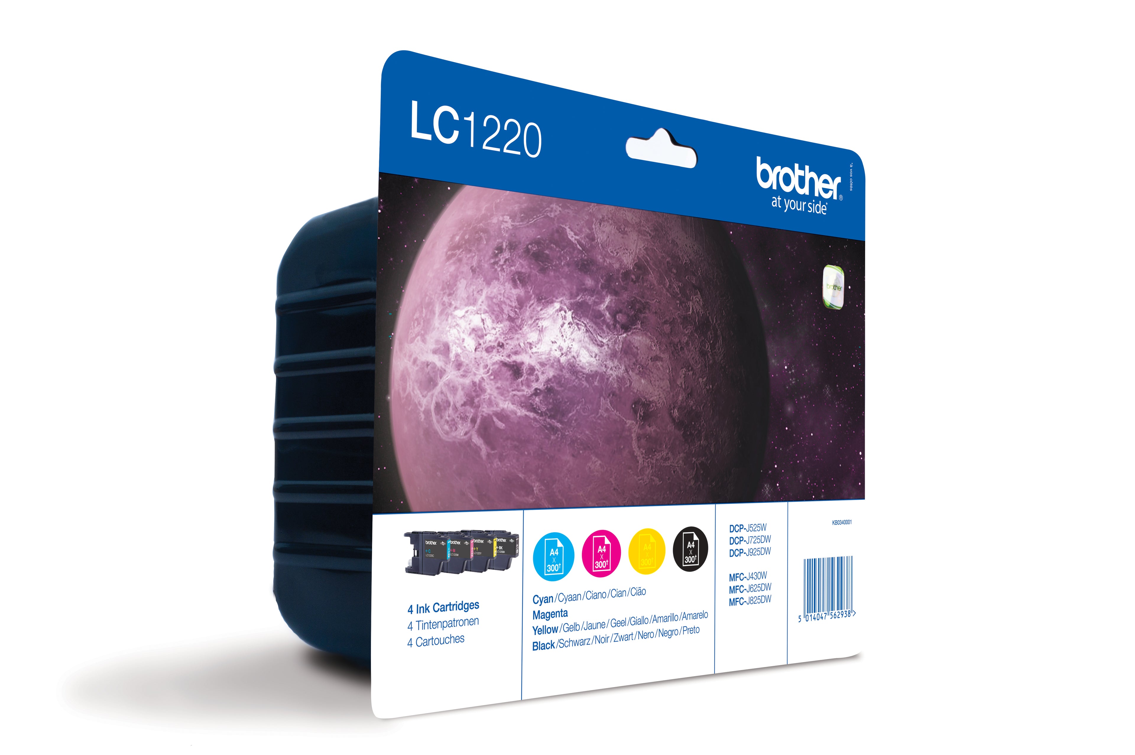 BROTHER Valuepack encre CMYBK LC-1220VALBP DCP-J525W 300 pages
