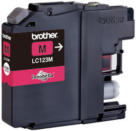 BROTHER Cartouche d'encre magenta LC-123M DCP-J411ODW 600 pages