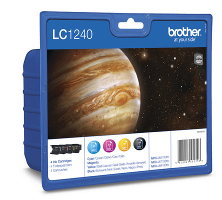 BROTHER Valuepack encre CMYBK LC-1240VALBP MFC-J6510DW 600 pages