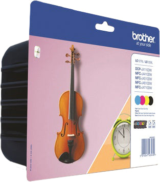 BROTHER Cartouche d'encre XL CMYBK LC-127XLVALB DCP-J4110DW 1200 pages