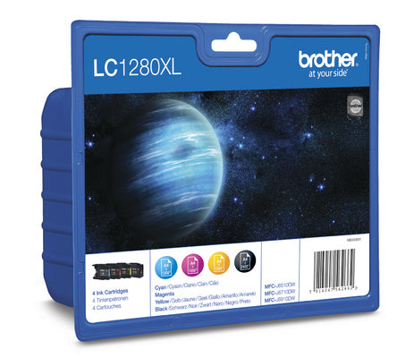 BROTHER Valuepack encre HY CMYBK LC-1280VA MFC-J6510DW 2400/1200 p.