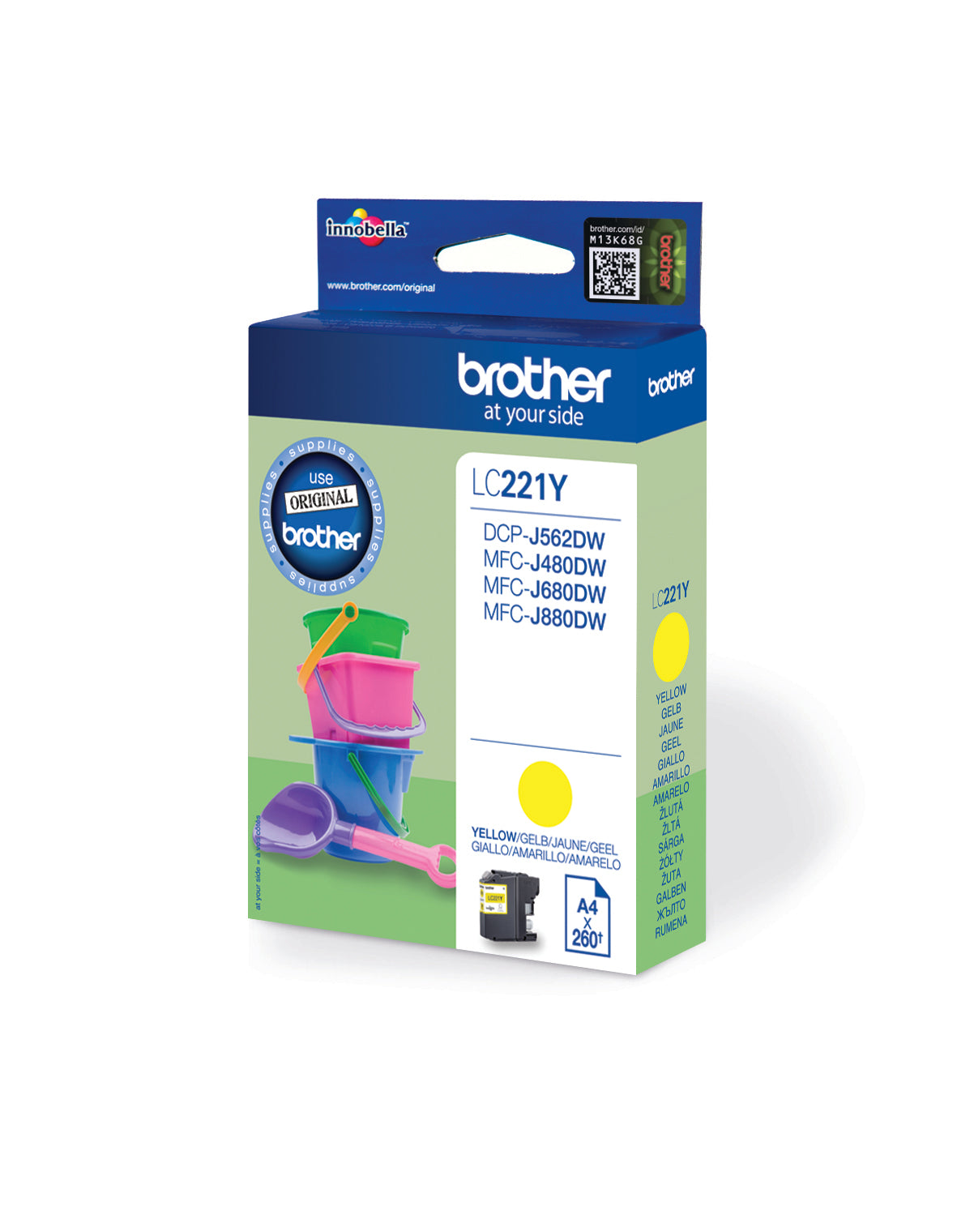 BROTHER Cartouche d'encre yellow LC-221Y MFC-J480/680/880 260 pages