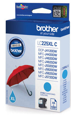 BROTHER Cartouche d'encre cyan LC-225XLC MFC-J5620DW 1200 pages