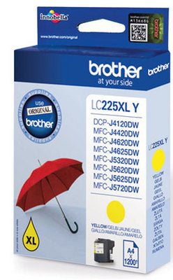 BROTHER Cartouche d'encre yellow LC-225XLY MFC-J5620DW 1200 pages