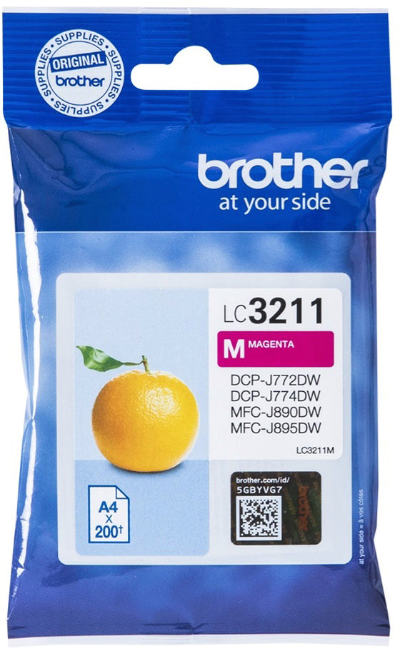 BROTHER Cartouche d'encre magenta LC-3211M DCP-J774DW 200 pages