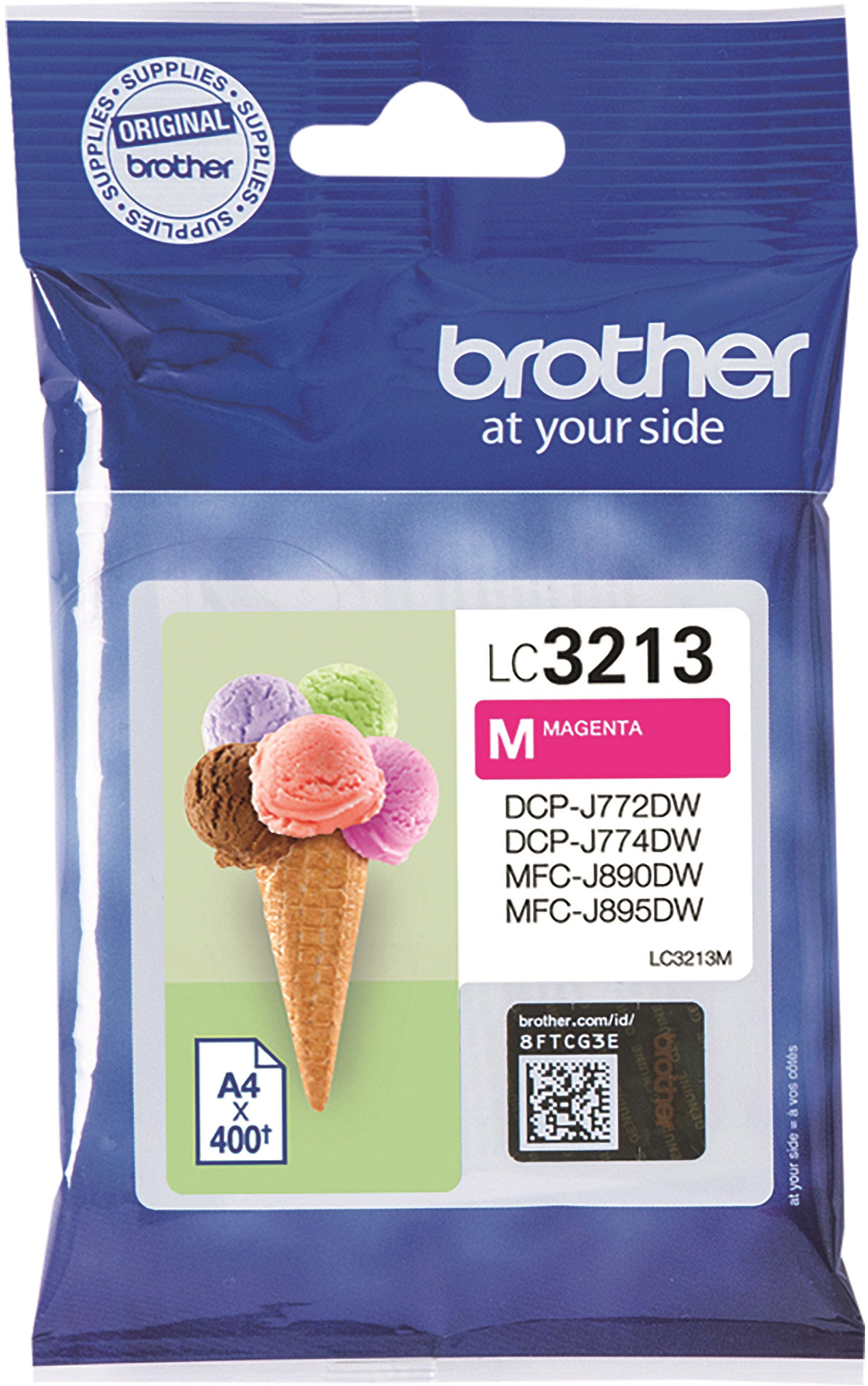 BROTHER Cartouche d'encre magenta LC-3213M DCP-J774DW 400 pages