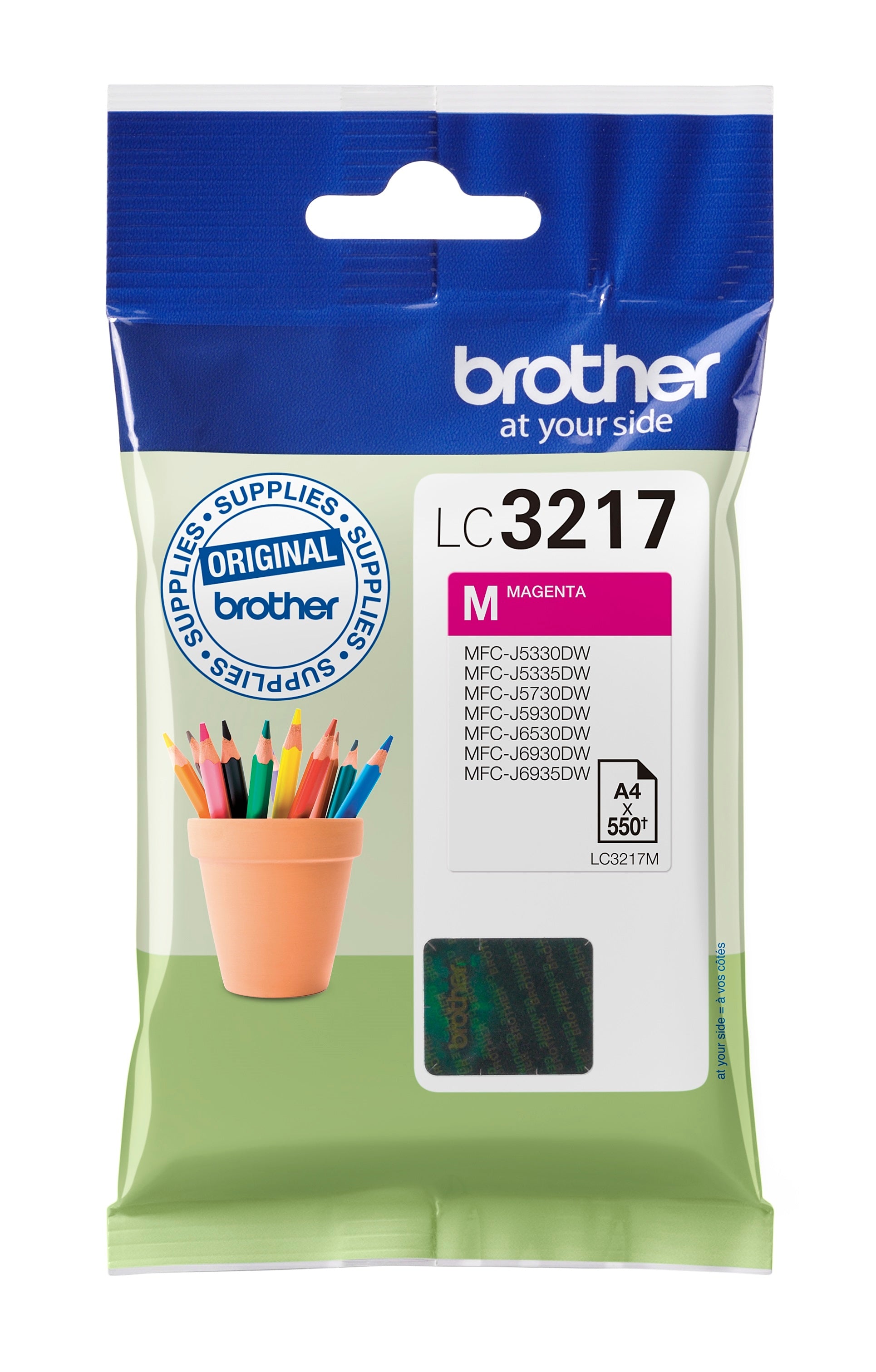 BROTHER Cartouche d'encre magenta LC-3217M MFC-J6530DW 550 pages