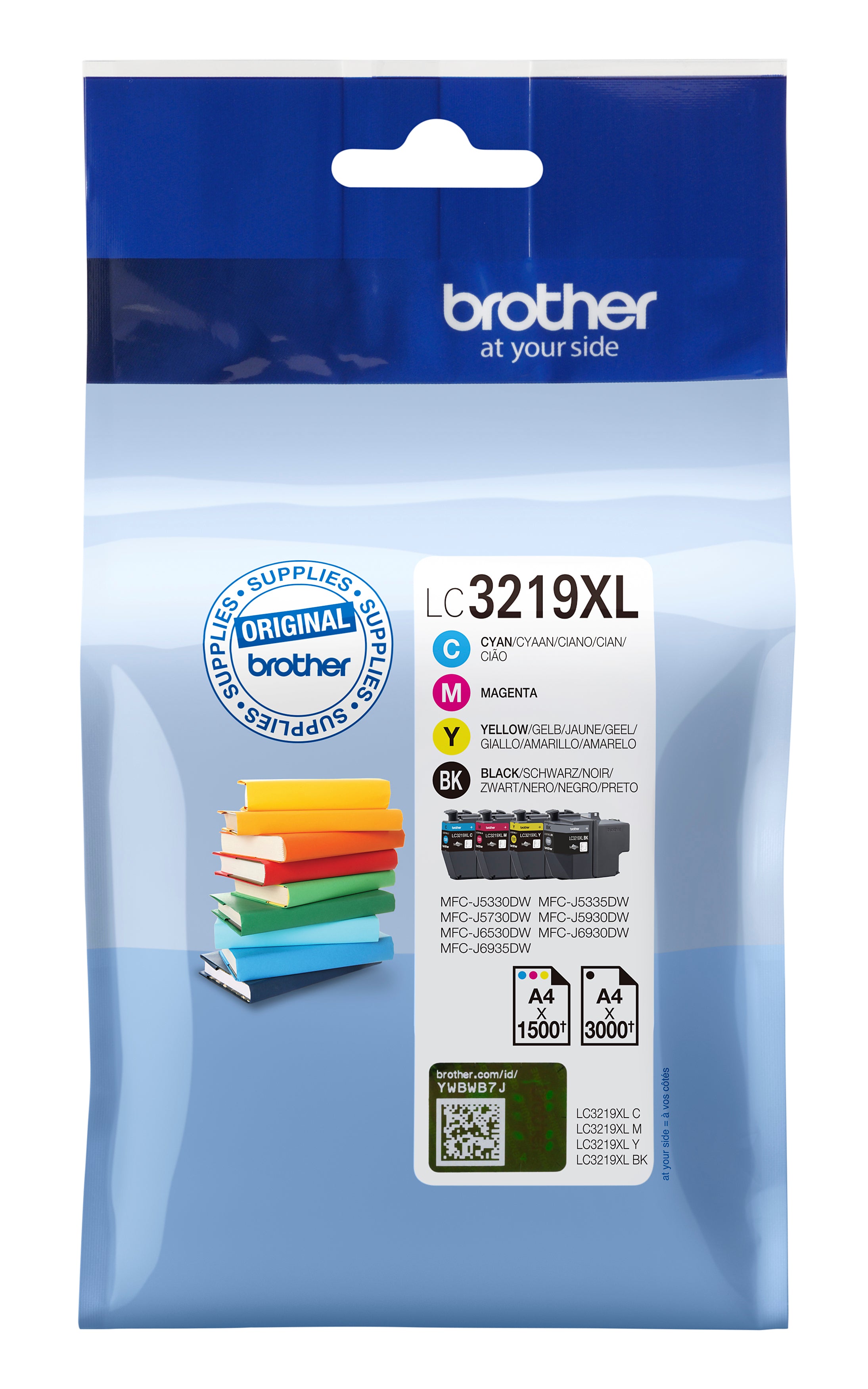 BROTHER Valuepack encre CMYBK LC-3219XLVAL MFC-J5330DW 3000/1500 pages
