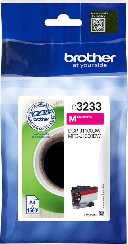 BROTHER Cartouche d'encre magenta LC-3233M DCP-J1100DW 1500 pages