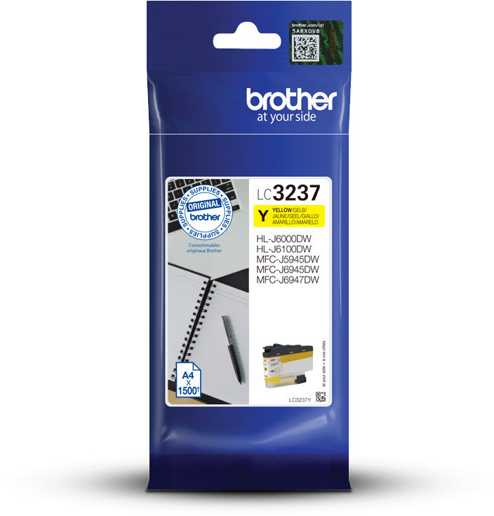 BROTHER Cartouche d'encre yellow LC-3237Y MFC-J5945DW 1500 pages