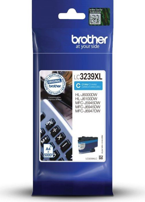 BROTHER Cartouche d'encre HY cyan LC-3239XLC MFC-J5945DW 5000 pages