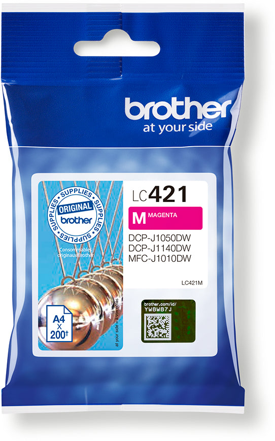 BROTHER Cartouche d'encre magenta LC-421M DCP-J1050 200 pages