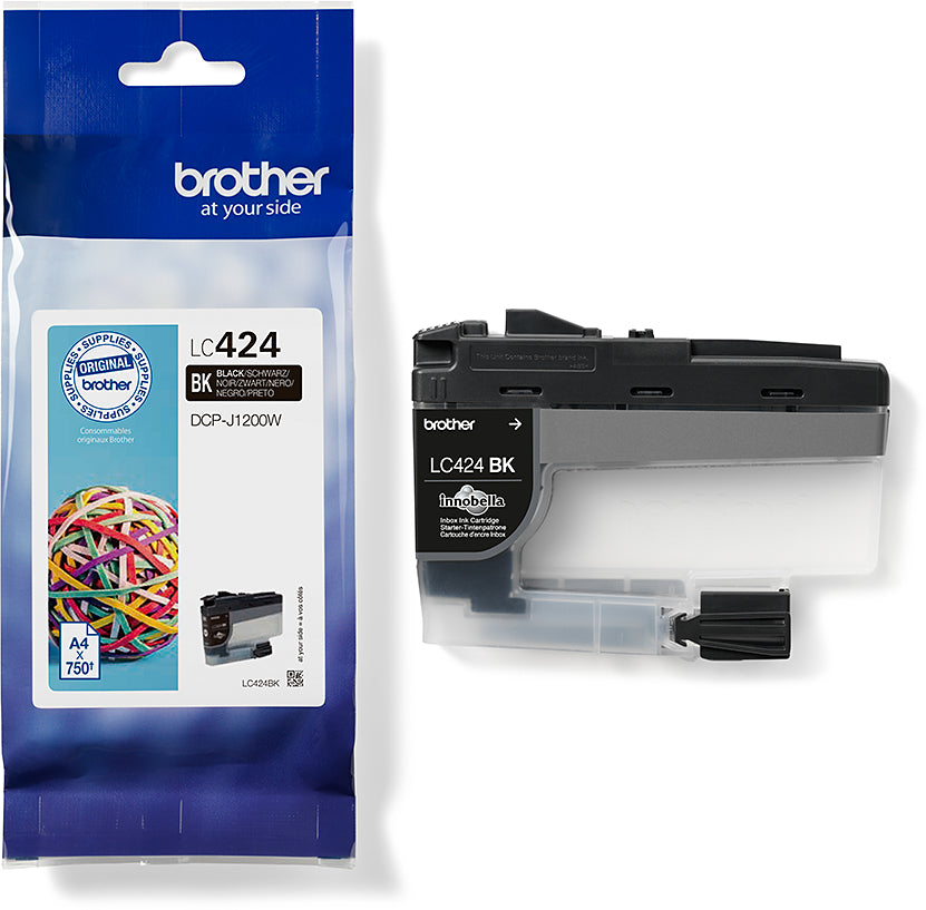 BROTHER Cartouche d'encre noir LC-424BK DCP-J1200 750 pages