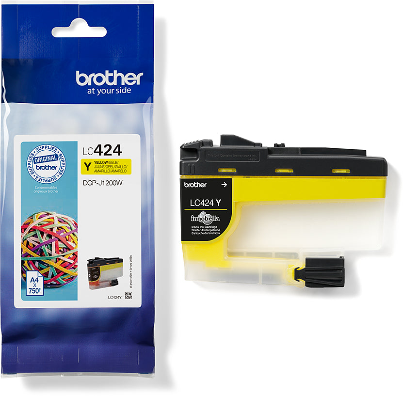 BROTHER Cartouche d'encre yellow LC-424Y DCP-J1200 750 pages
