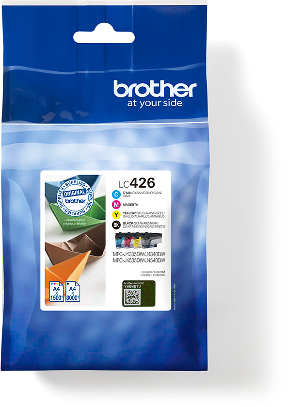 BROTHER Valuepack encre CMYBK LC-426VAL MFC-J4335 1500/3000 pages